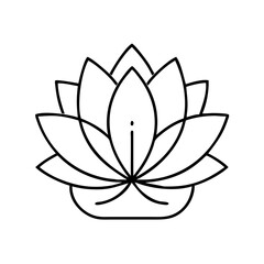lotos icon icon, lotos icon vector illustration-simple illustration of lotos icon, perfect for lotos icon logos and icons