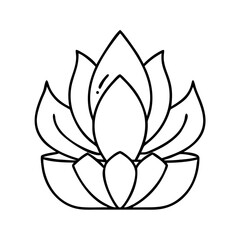 lotos icon icon, lotos icon vector illustration-simple illustration of lotos icon, perfect for lotos icon logos and icons