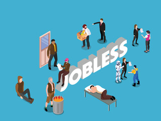  Isometric Concept of Job Loss and Unemployment