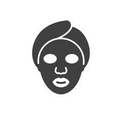 Fototapeta premium Rejuvenating Facial Mask: An illustration of a face mask on a person to rejuvenate the skin, symbolizing self-care and skincare. 