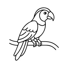 macaw icon icon, macaw icon vector illustration-simple illustration of macaw icon, perfect for macaw icon logos and icons