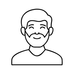 man face icon icon, man face icon vector illustration-simple illustration of man face icon, perfect for man face icon logos and icons