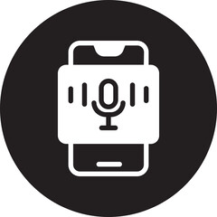 recording glyph icon