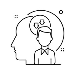 man head icon icon, man head icon vector illustration-simple illustration of man head icon, perfect for man head icon logos and icons
