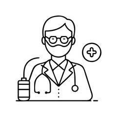 medical doctor icon icon, medical doctor icon vector illustration-simple illustration of medical doctor icon, perfect for medical doctor icon logos and icons
