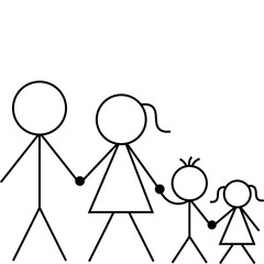 Stick Figure Family