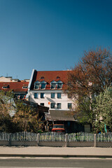 Architecture of Pinsk in spring