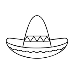 mexican sombrero hat icon, mexican sombrero hat vector illustration-simple illustration of mexican sombrero hat, perfect for mexican sombrero hat logos and icons