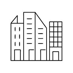 minimalistic buildings icon, minimalistic buildings vector illustration-simple illustration of minimalistic buildings, perfect for minimalistic buildings logos and icons