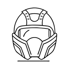 modern helmet icon, modern helmet vector illustration-simple illustration of modern helmet, perfect for modern helmet logos and icons
