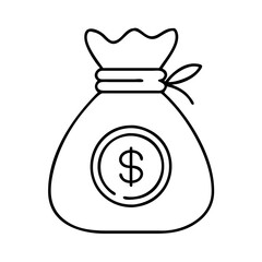 money bag icon icon, money bag icon vector illustration-simple illustration of money bag icon, perfect for money bag icon logos and icons
