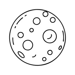 moon flat icon icon, moon flat icon vector illustration-simple illustration of moon flat icon, perfect for moon flat icon logos and icons