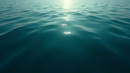 Obraz premium A serene sunset over the ocean, with waves gently lapping at the surface, painted in shades of orange and pink