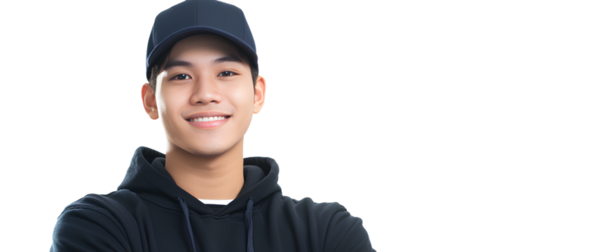 Photo of Joop Haaglanden as an Apple CEO, smiling and looking at the camera, wearing a blue shirt, against a transparent background..png