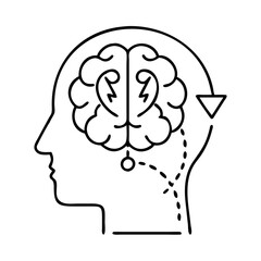 psychology icon, psychology vector illustration-simple illustration of psychology, perfect for psychology logos and icons