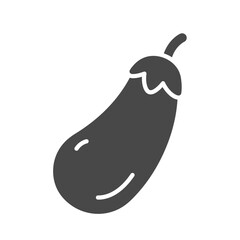 Eggplant Icon: Simple and elegant, a dark gray eggplant icon is presented against a white background. The icon features a stylized eggplant shape with subtle details.