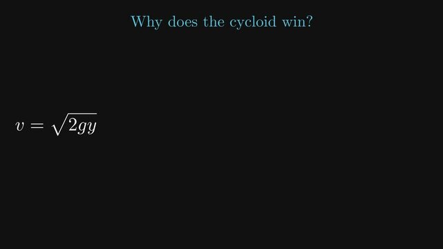 Why the Cycloid Wins &mdash; Calculus of Time. 