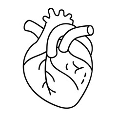 realistic heart icon, realistic heart vector illustration-simple illustration of realistic heart, perfect for realistic heart logos and icons