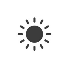 Solar Radiance: A minimalist illustration of the sun, with its radiating rays, symbolizing warmth, energy, and the vitality of the cosmos.