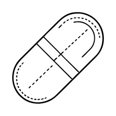red medical pill icon, red medical pill vector illustration-simple illustration of red medical pill, perfect for red medical pill logos and icons