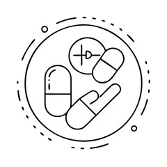 red medical pill icon, red medical pill vector illustration-simple illustration of red medical pill, perfect for red medical pill logos and icons