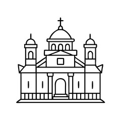 religion architecture icon, religion architecture vector illustration-simple illustration of religion architecture, perfect for religion architecture logos and icons