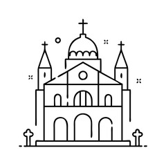 religion architecture icon, religion architecture vector illustration-simple illustration of religion architecture, perfect for religion architecture logos and icons