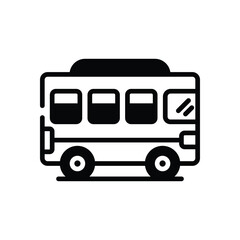Bus Icon vector stock illustration