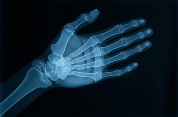 X-ray of a human hand