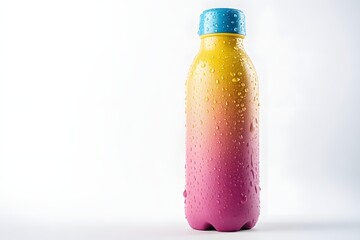  Isolated Water Bottle with Droplets