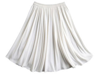 Elegant flowy white skirt perfect for summer outfits and events, cut out