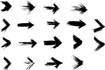 hand drawn doodle thick arrows Check mark icon