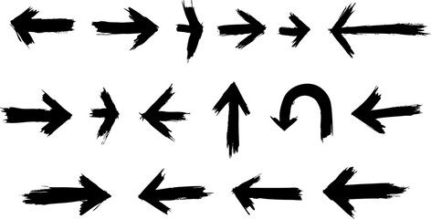 hand drawn doodle thick arrows Check mark icon