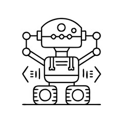 robot icon icon, robot icon vector illustration-simple illustration of robot icon, perfect for robot icon logos and icons