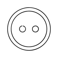 round button icon, round button vector illustration-simple illustration of round button, perfect for round button logos and icons