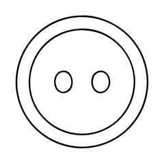 round button icon, round button vector illustration-simple illustration of round button, perfect for round button logos and icons