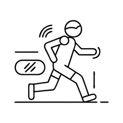 run icon icon, run icon vector illustration-simple illustration of run icon, perfect for run icon logos and icons