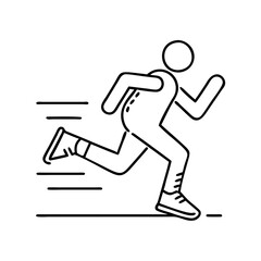run icon icon, run icon vector illustration-simple illustration of run icon, perfect for run icon logos and icons