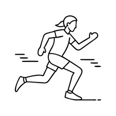 running man icon, running man vector illustration-simple illustration of running man, perfect for running man logos and icons