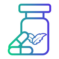 homeopathy Line Gradient Icon