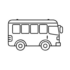 school bus icon, school bus vector illustration-simple illustration of school bus, perfect for school bus logos and icons