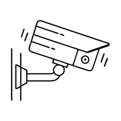 security camera icon, security camera vector illustration-simple illustration of security camera, perfect for security camera logos and icons