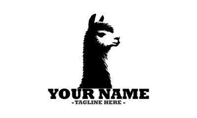 Alpaca animal icon, alpaca vector design, alpaca logo art and alpaca illustrasion vector design