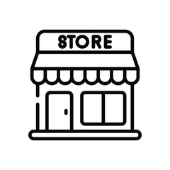Store  Icon vector stock illustration