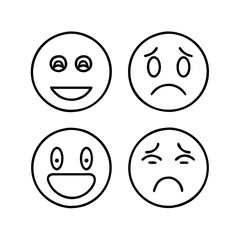 smileys emoji icon, smileys emoji vector illustration-simple illustration of smileys emoji, perfect for smileys emoji logos and icons