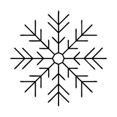 snowflake icon, snowflake vector illustration-simple illustration of snowflake, perfect for snowflake logos and icons