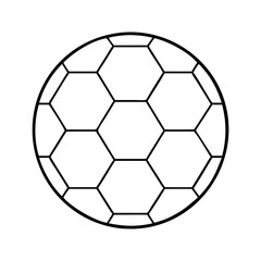 Fototapeta premium soccer ball icon, soccer ball vector illustration-simple illustration of soccer ball, perfect for soccer ball logos and icons