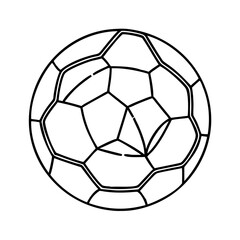 Fototapeta premium soccer ball icon, soccer ball vector illustration-simple illustration of soccer ball, perfect for soccer ball logos and icons