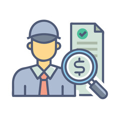 Tax inspector icon