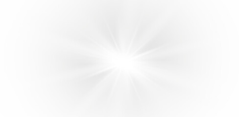 PNG white light flare and glitter sparkle with glowing beam and shiny explosion, transparent background with spotlight stage burst, PNG 1920 festive ray design and abstract disco glow effect.